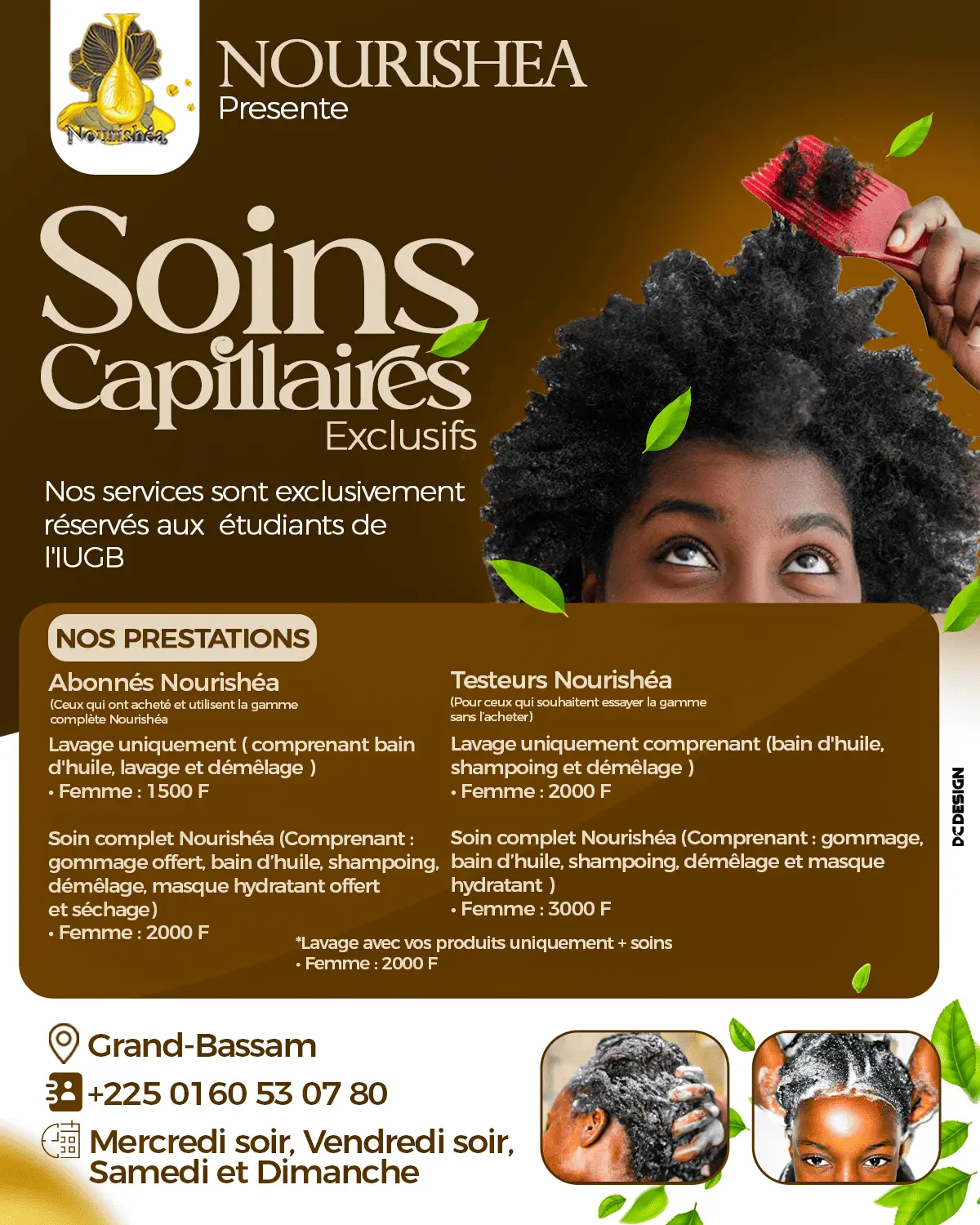 Affiche Soins Capillaires Nourishea